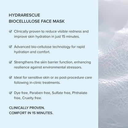 HydraRescue BioCellulose Face Mask