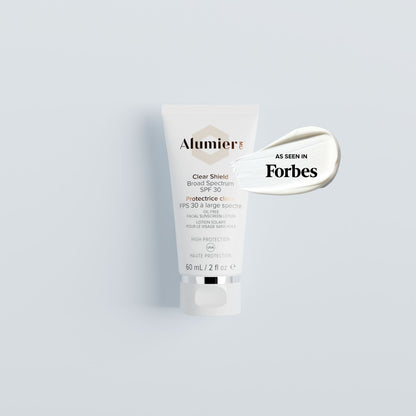 AlumierMD Sunscreen Clear Shield Broad Spectrum SPF 30 as seen in forbes