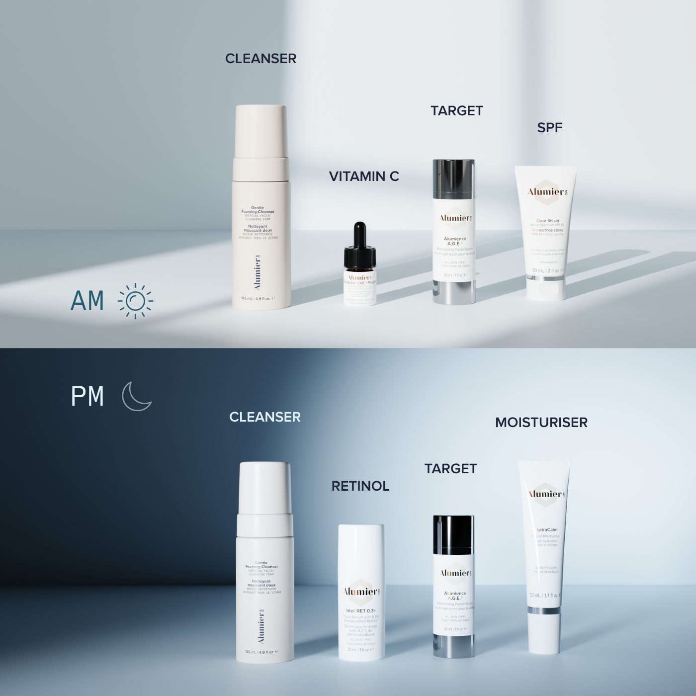 Gentle Foaming Cleanser routine